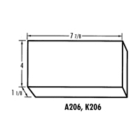 K-Resin Compartment Box, Plastic, 4" W x 8" D x 1-3/16" H, Transparent Absolute Business Supply