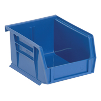Bacs ultra empilable & suspendable, 4-1/8" la, 3" h x 5-3/8" p, Bleu Absolute Business Supply