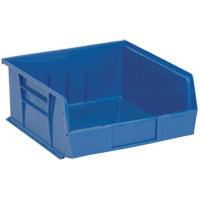 Ultra Stack & Hang Bin, 11" W x 5" H x 10-7/8" D, Blue Absolute Business Supply