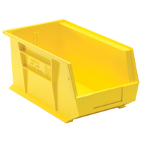 Ultra Stack & Hang Bin, 8-1/4" W x 7" H x 14-3/4" D, Yellow Absolute Business Supply