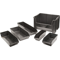 Bacs &agrave; pi&egrave;ces en plastique recycl&eacute;, 4-1/8" la x 11-5/8" p x 4" h, Capacit&eacute; de 30 lb Absolute Business Supply