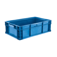Syst&egrave;me de contenants d'exp&eacute;dition 4845 de StakPak Plus, 15" la x 24" p x 7,5" h, Bleu royal Absolute Business Supply