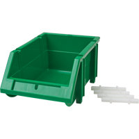 Bac empilable & &agrave; suspendre, 4-13/16" la, 3-3/16" h x 7-1/8" p, Vert Absolute Business Supply