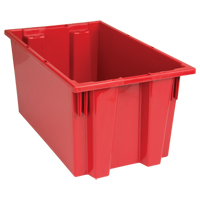 Contenants Stack & Nest, 9" x 18" x 11", Rouge Absolute Business Supply