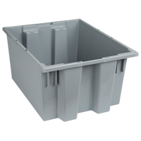 Contenants Stack & Nest, 10" x 19,5" x 15,5", Gris Absolute Business Supply