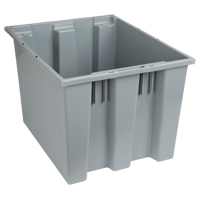 Contenants Stack & Nest, 13" x 19,5" x 15,5", Gris Absolute Business Supply