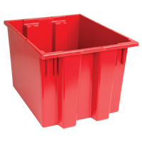 Contenants Stack & Nest, 13" x 19,5" x 15,5", Rouge Absolute Business Supply