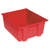 Contenants Stack & Nest, 8" x 19,5" x 13,5", Rouge Absolute Business Supply