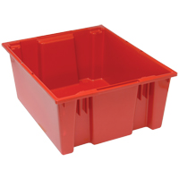 Contenants Stack & Nest, 10" x 23,5" x 19,5", Rouge Absolute Business Supply