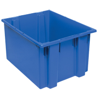 Contenants Stack & Nest, 13" x 23,5" x 19,5", Bleu Absolute Business Supply