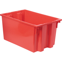 Contenants Stack & Nest, 12" x 23,5" x 15,5", Rouge Absolute Business Supply