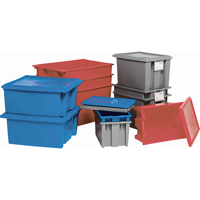Contenants Stack & Nest, 15" x 29,5" x 19,5", Bleu Absolute Business Supply
