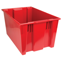 Contenants Stack & Nest, 15" x 29,5" x 19,5", Rouge Absolute Business Supply
