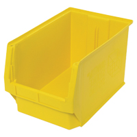 Contenants g&eacute;ants empilables, 12,375" la x 19,75" p x 11,875" h, Jaune Absolute Business Supply