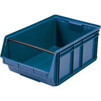 Contenants g&eacute;ants empilables, 18,375" la x 29" p x 11,875" h, Bleu Absolute Business Supply