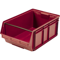 Contenants g&eacute;ants empilables, 18,375" la x 29" p x 11,875" h, Rouge Absolute Business Supply