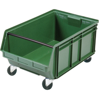 Bac g&eacute;ant empilable et mobile, 11-7/8" ha x 18-3/8" la x 29" p, Capacit&eacute; de 150 lb, Vert Absolute Business Supply