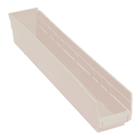 Bac pour &eacute;tag&egrave;re &eacute;conomique, 4-1/8" la, 4" h x 23-5/8" p, Ivoire Absolute Business Supply
