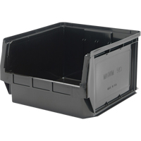 Contenant empilable, 18,375" la x 18,375" p x 11,875" h, Noir Absolute Business Supply