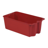 Contenants Stack-N-Nest de Plexton, 16,9" la x 30,6" p x 11,1" h, Rouge Absolute Business Supply