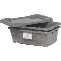 Bacs empilables en crois&eacute;, 16" la x  p x 8,5" h, Gris Absolute Business Supply