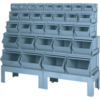 Pre-Engineered Bin Combinations, 1000 lbs. Cap., 68" W x 19-1/2" D x 55 1/4" H, Blue Absolute Business Supply