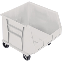 Mobile Bin, 14" H x 16-1/2" W x 18" D, 75 lbs. Capacity, Ivory Absolute Business Supply