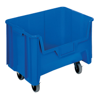 Mobile Giant Stack Container, 12-7/16" H x 19-7/8" W x 15-1/4" D, 250 lbs. Capacity, Blue Absolute Business Supply