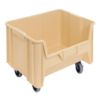 Mobile Giant Stack Container, 12-7/16" H x 19-7/8" W x 15-1/4" D, 250 lbs. Capacity, Ivory Absolute Business Supply