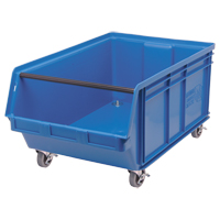 Mobile MAGNUM Bin, 14-7/8" H x 18-3/8" W x 29" D, 150 lbs. Capacity, Blue Absolute Business Supply