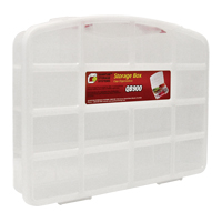 Clear Compartment Storage Box, 13" W x 10-1/4" D x 2-3/8" H, 10 Compartments Absolute Business Supply