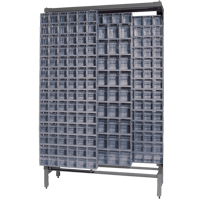 Syst&egrave;me de stockage &agrave; glissi&egrave;re &agrave; bacs basculants autonome, 48" la x 18" p x 77" h, 303 tiroirs Absolute Business Supply