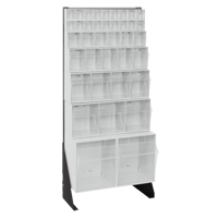 Tip-Out Bins Stand, 23-5/8" W x 8" D x 52" H, 38 Drawers Absolute Business Supply