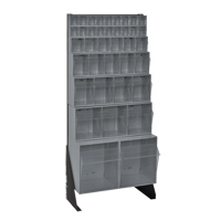 Tip-Out Bins Stand, 23-5/8" W x 8" D x 52" H, 38 Drawers Absolute Business Supply