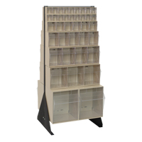 Tip-Out Bins Stand, 23-5/8" W x 16" D x 52" H, 76 Drawers Absolute Business Supply