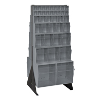 Tip-Out Bins Stand, 23-5/8" W x 16" D x 52" H, 76 Drawers Absolute Business Supply