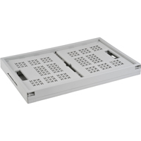 Bac repliable, 21" lo x 14" la x 10,5" h, Gris Absolute Business Supply