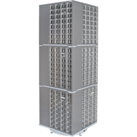 Heavy-Duty Industrial Carousel Drawer Cabinet, Steel, 384 Drawers, 27" W x 27" D x 80" H, Grey Absolute Business Supply