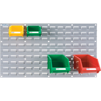 Panneau perfor&eacute; en m&eacute;tal pour bacs, 32 bacs, 36" la x 1/8" p x 19" h Absolute Business Supply