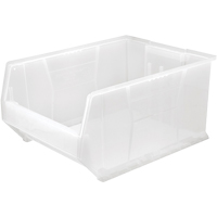 Hulk Containers, 18-1/4" W x 12" H x 23-7/8" D, Clear Absolute Business Supply