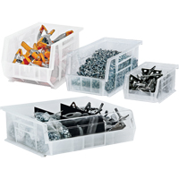 Clear-View Ultra Stack & Hang Bin, 4-1/8" W x 4" H x 10-7/8" D, Clear Absolute Business Supply