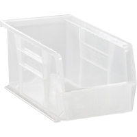 Clear-View Ultra Stack & Hang Bin, 4-1/8" W x 4" H x 10-7/8" D, Clear Absolute Business Supply