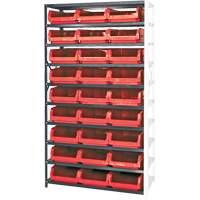 Shelving Unit with Stacking Bins, Steel, Magnum Bin, 650 lbs. Capacity, 42" W x 76" H Absolute Business Supply