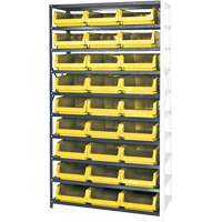 Shelving Unit with Stacking Bins, Steel, Magnum Bin, 650 lbs. Capacity, 42" W x 76" H Absolute Business Supply