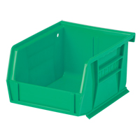 Bac empilable & &agrave; suspendre, 4-1/8" la, 3" h x 5-3/8" p, Vert Absolute Business Supply