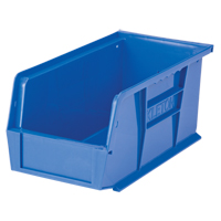 Bac empilable & &agrave; suspendre, 5-1/2" la, 5" h x 10-7/8" p, Bleu Absolute Business Supply