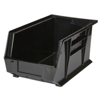 Stack & Hang Bin, 8-1/4" W x 7" H x 14-3/4" D, Black Absolute Business Supply