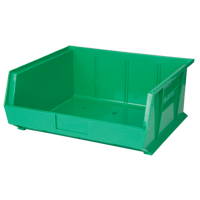 Bac empilable & &agrave; suspendre, 16-1/2" la, 7" h x 14-3/4" p, Vert Absolute Business Supply