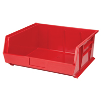 Bac empilable & &agrave; suspendre, 16-1/2" la, 7" h x 14-3/4" p, Rouge Absolute Business Supply