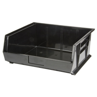 Bac empilable & &agrave; suspendre, 16-1/2" la, 7" h x 14-3/4" p, Noir Absolute Business Supply